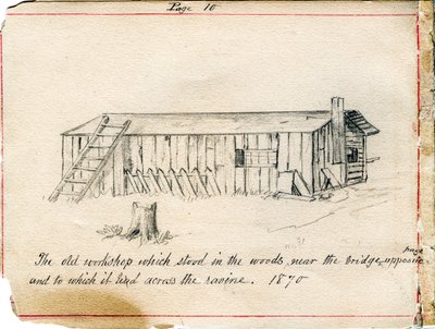 Workshop on the Grounds of the Sisters of Providence of Saint Mary-of-the-Woods, Indiana in 1870 by Maurice Schnell